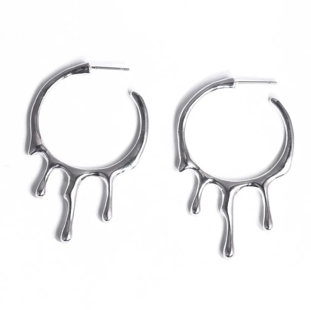 💧 Melted Hoop Earrings